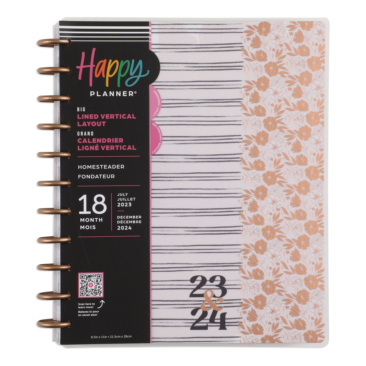 Happy Planner Big 18-Month Planner-Hpg Homesteader; July '23 - Dec. '24